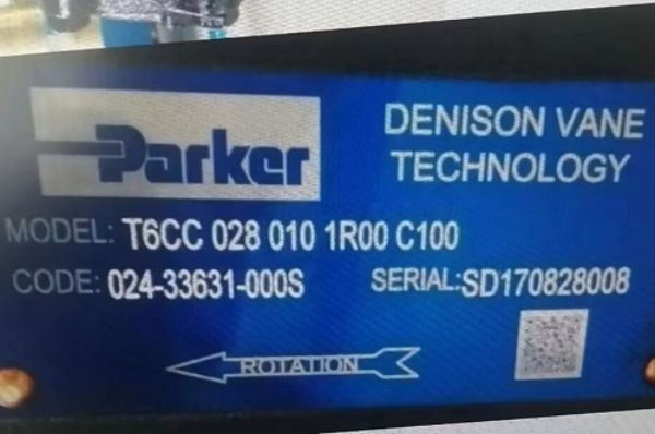 T6CC 028 010 1R00 C100派克Parker葉片泵型號(hào)說明及參數(shù)